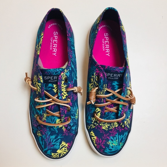 SPERRY Color Reef Navy Pier View Sneaker 7M - Picture 3 of 8